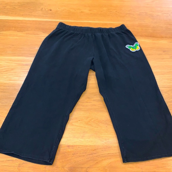 ROOTS~Wide Leg Medium Rise Crop Clam Digger Pants - Picture 2 of 11